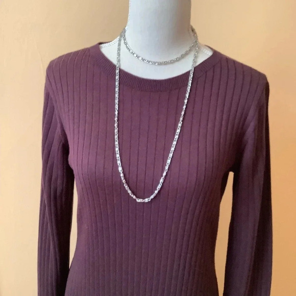 UNIQLO JIL SANDER Maroon Wool Sweater Dress Size M - Picture 5 of 16